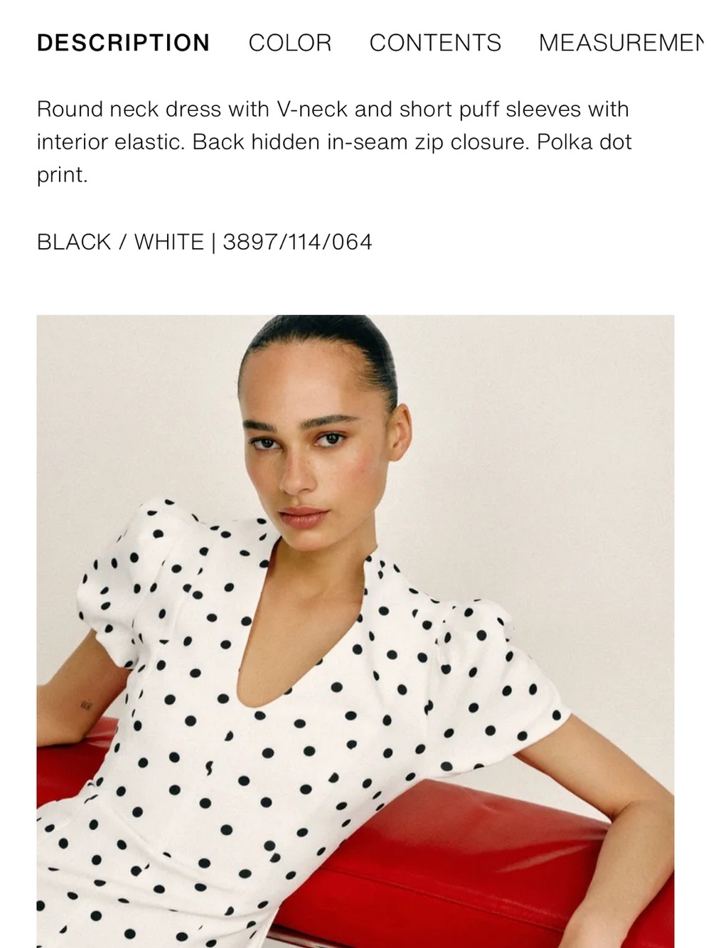Zara White Polka Dot Puff Sleeve Dress *NWOT* - Picture 2 of 13